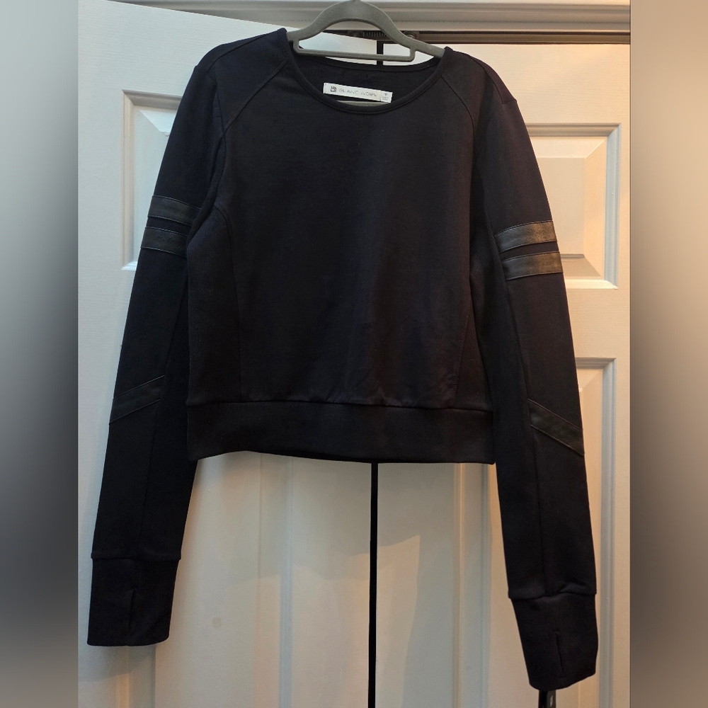 NWT BLANC NOIR Long Sleeve Sweatshirt Size M
